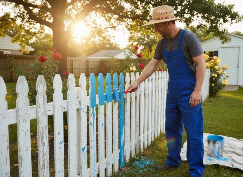 Residential Fence Painting